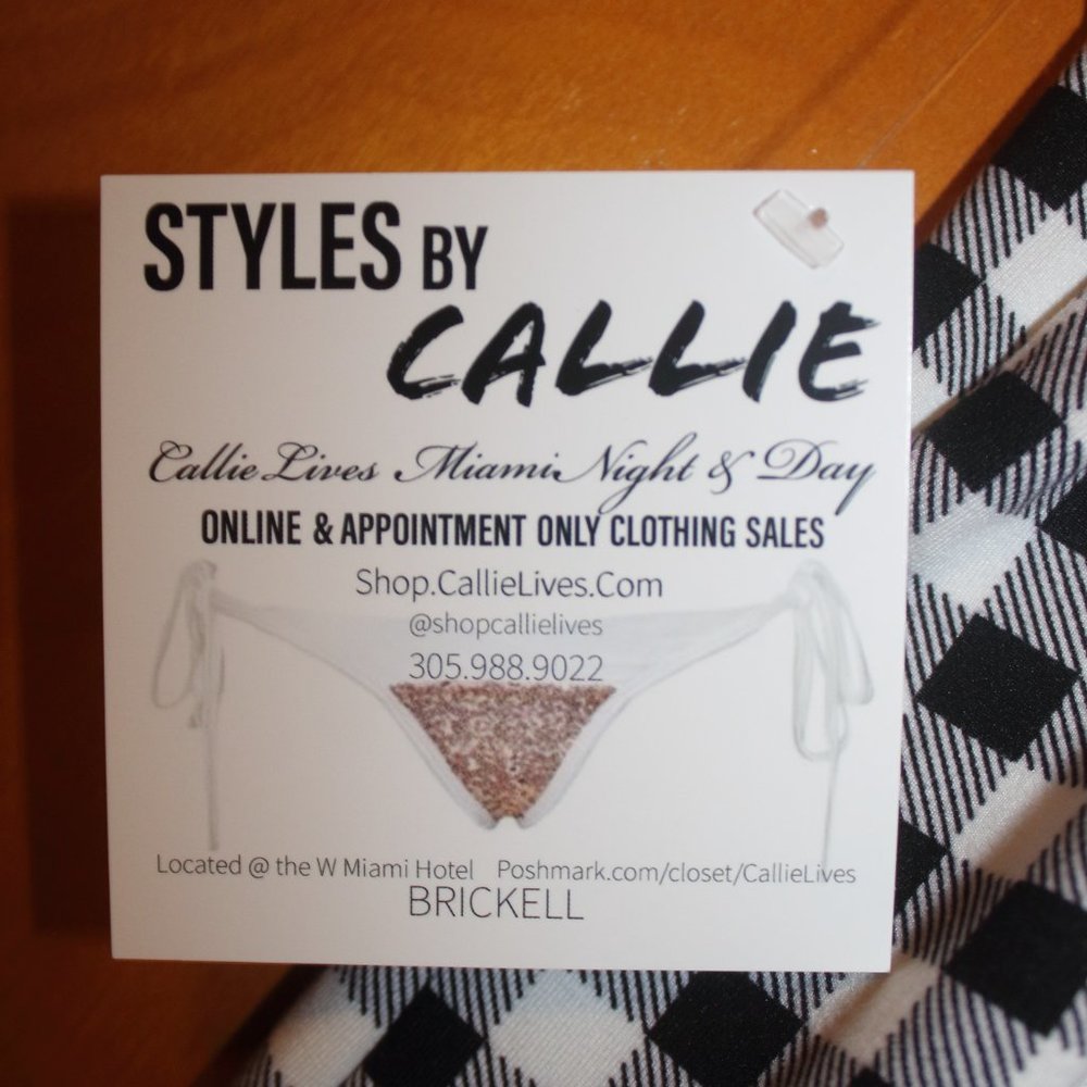 HPCALLIE GINGHAM BLACK&NAVY BODYCON MIDI DRESS(S) - Picture 8 of 11